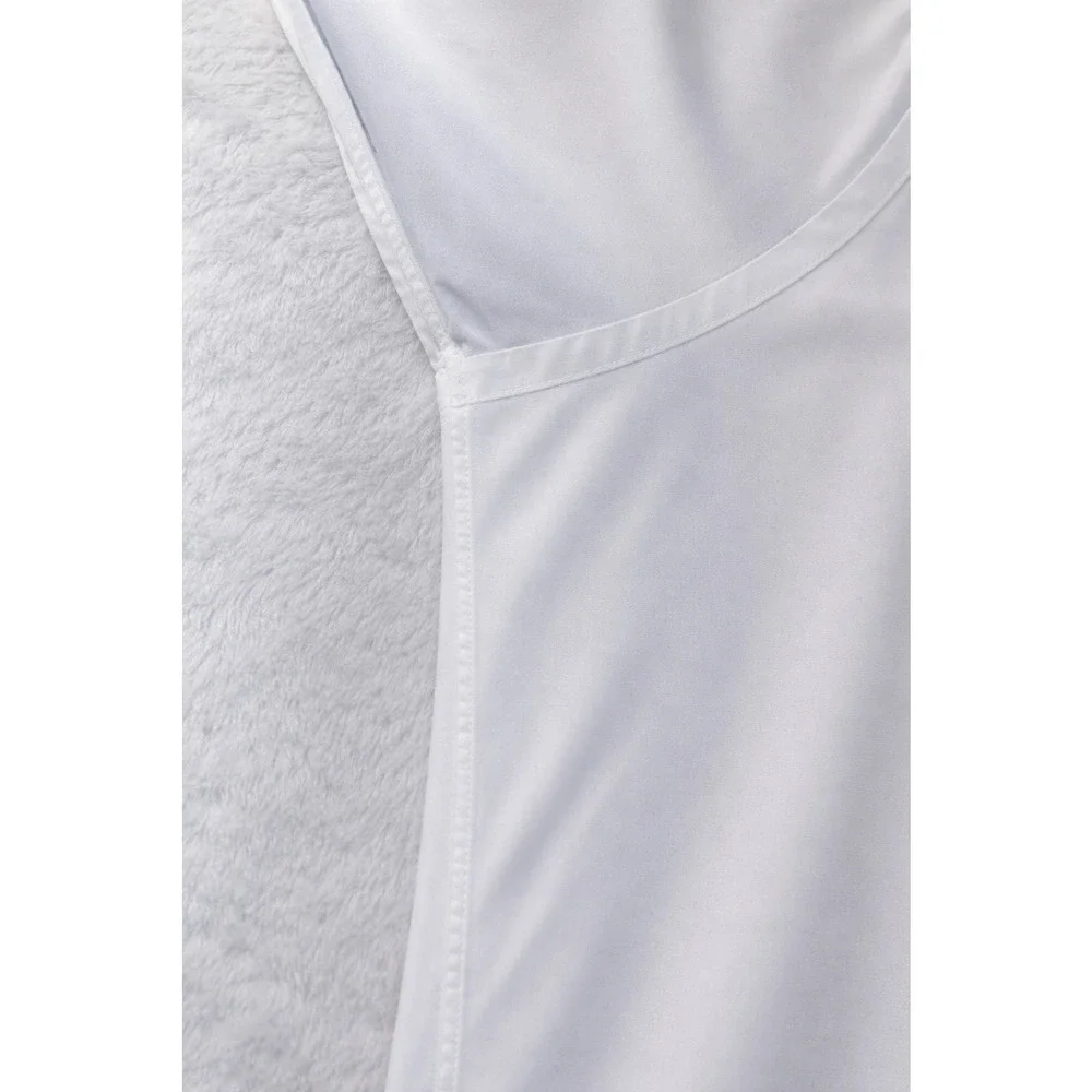 Christian Dior Mens 17x34 White Designer Dress Shirt Concealed Hidden Button - Picture 9 of 16